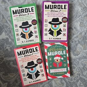 Murdle Puzzle Book Set - Volume 1, 2, 3 & Merry Murdle NEW